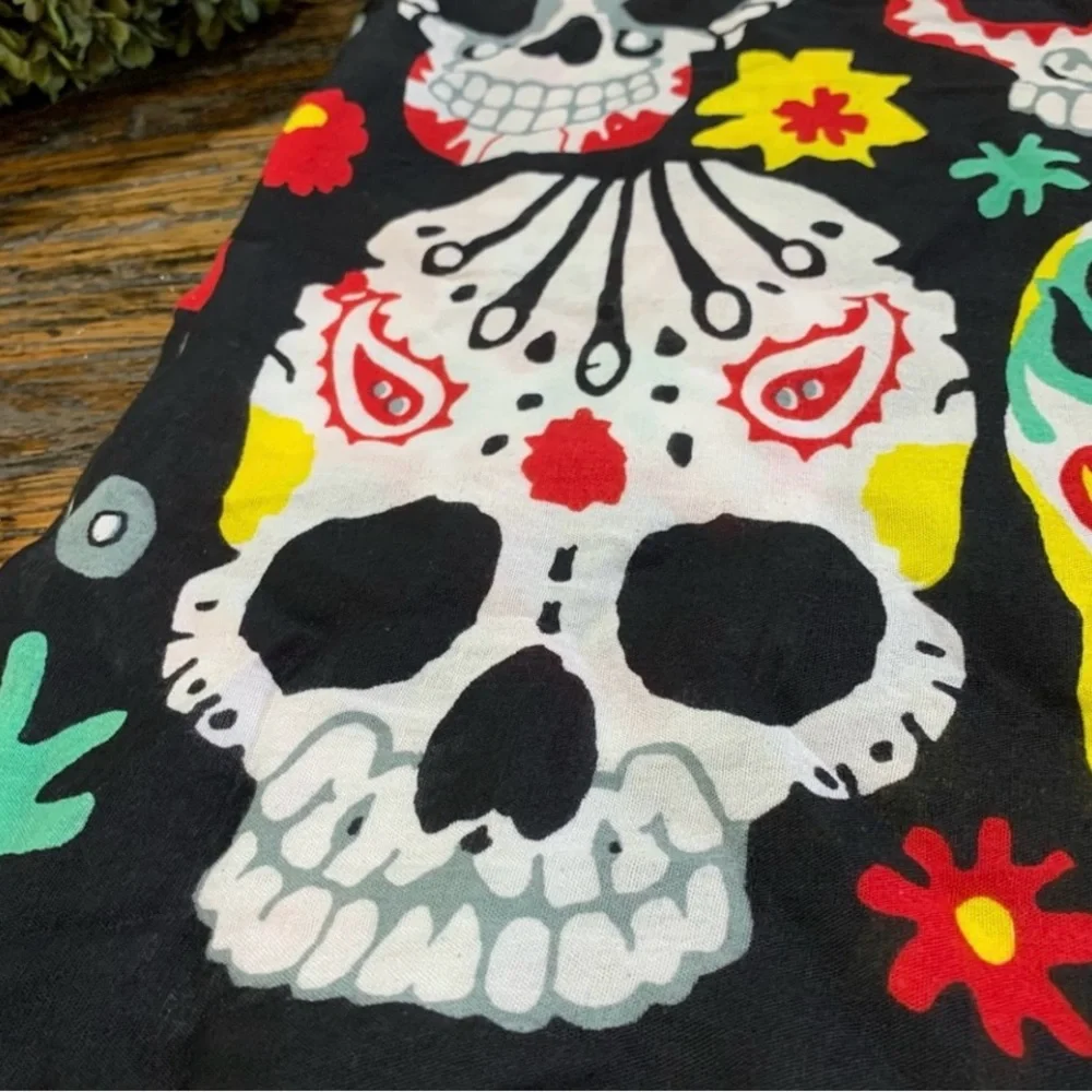 Mr Buho Sarong Vibrant Swim Cover Wrap Skirt Skull Design - Picture 10 of 12